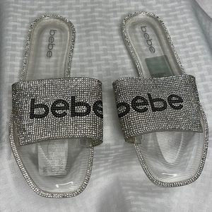 🌸 3/$25 bebe Rhinestone Olga Flip Flops